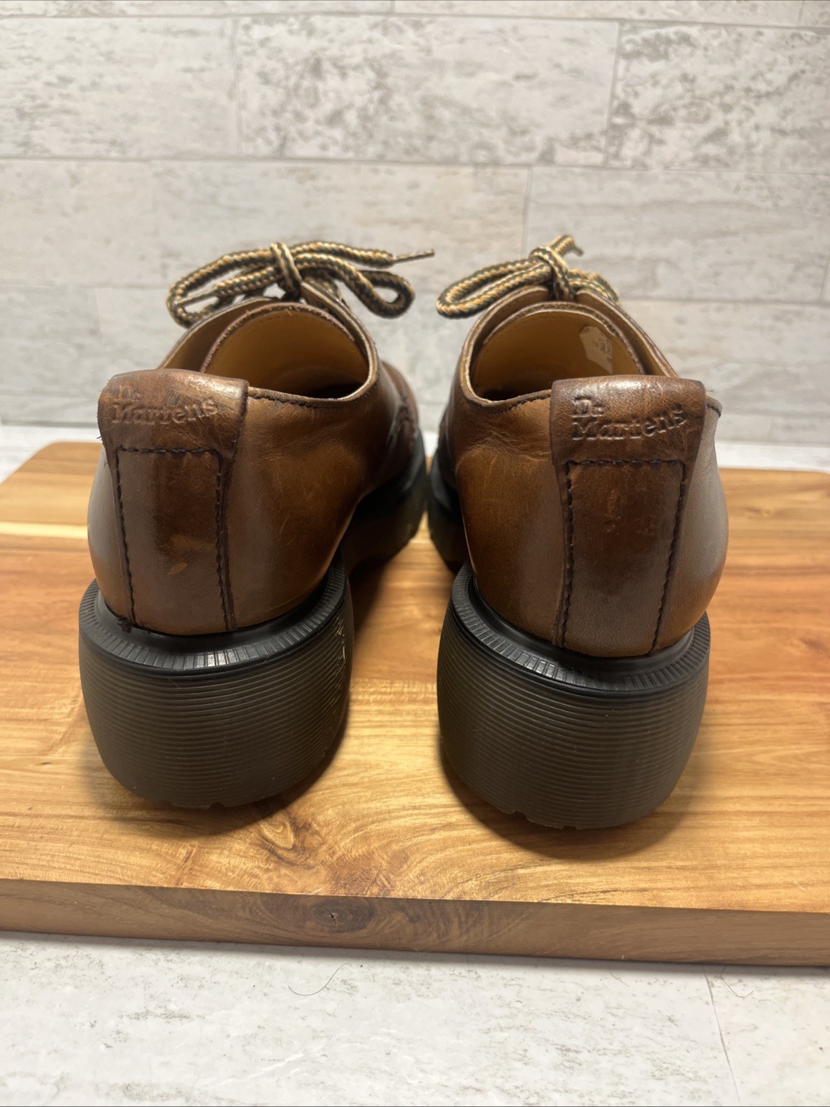 Vtg Doc Martens Shoes UK 6 US 8 Women Leather Y2K England Chunky Platform 8426