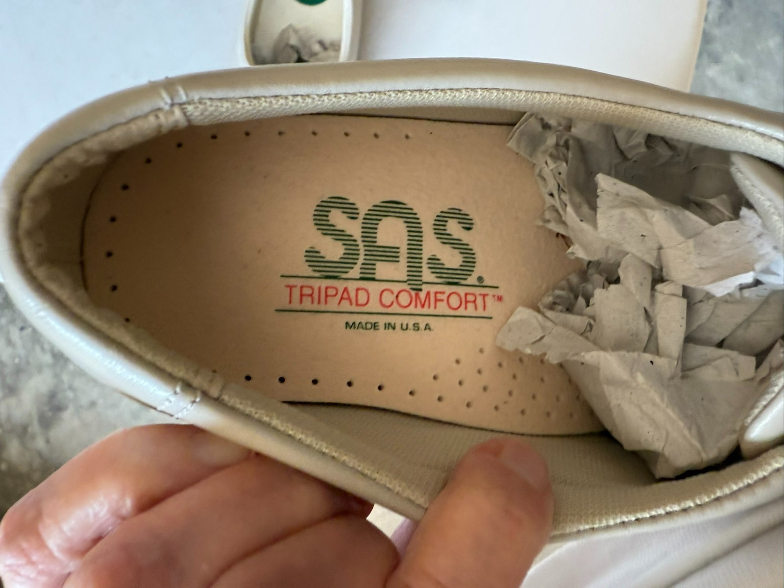 SAS TRIPAD COMFORT SIZE 8 W SOFT STEP HEEL TIE SHOES WOMANS