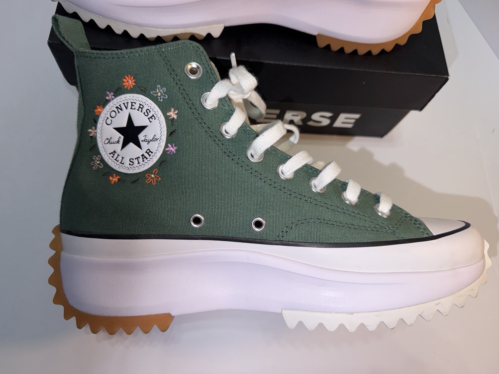 NEW Women’s CONVERSE Run Star Hike Little Flowers Stars A11562C Shoes FREE SHIP