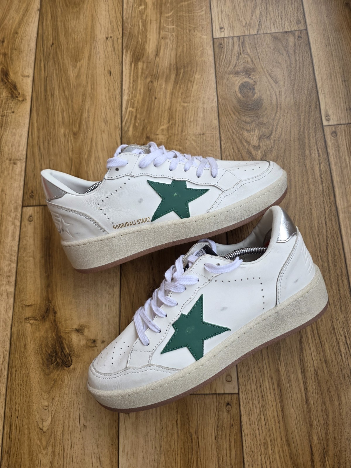 GOLDEN GOOSE BALLSTAR 2 LEATHER SNEAKERS SIZE 39 EU, 8.5 US, 6 UK