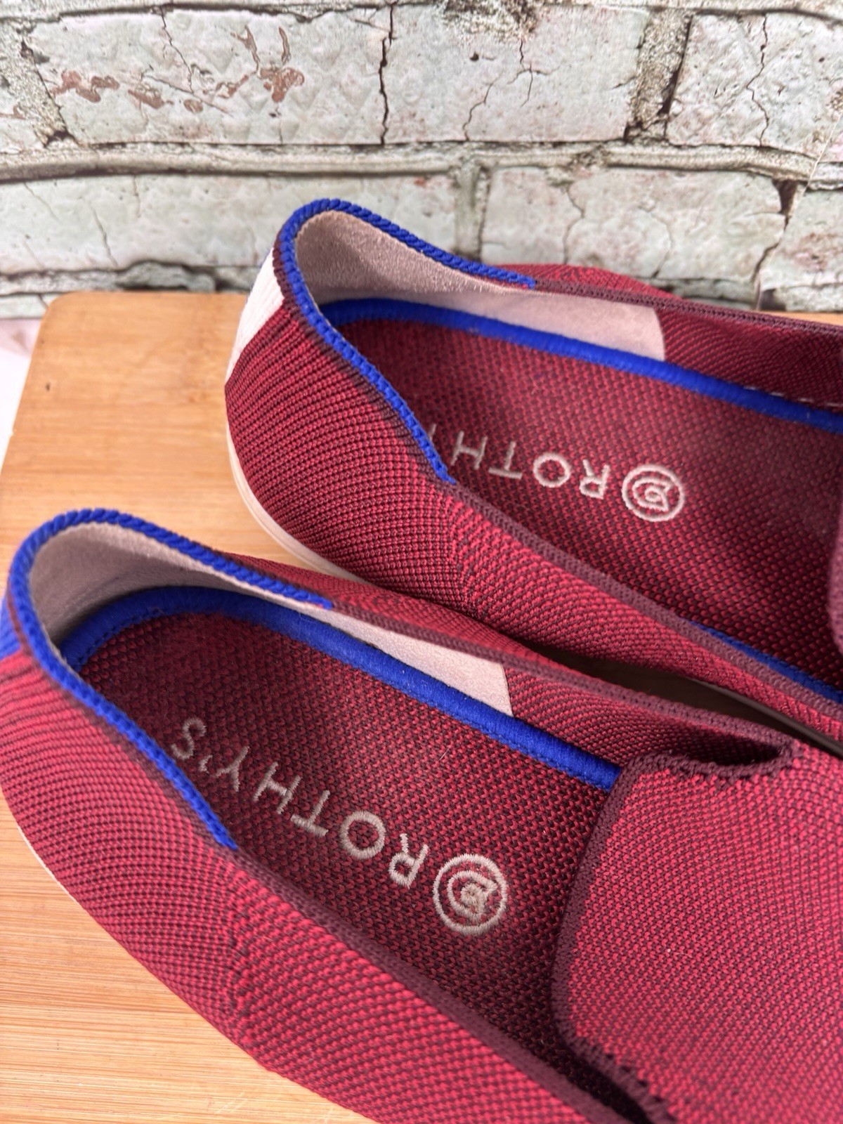 Rothy’s The Original Slip On Sneakers Garnet Red Women’s US Size 11.5 Shoes