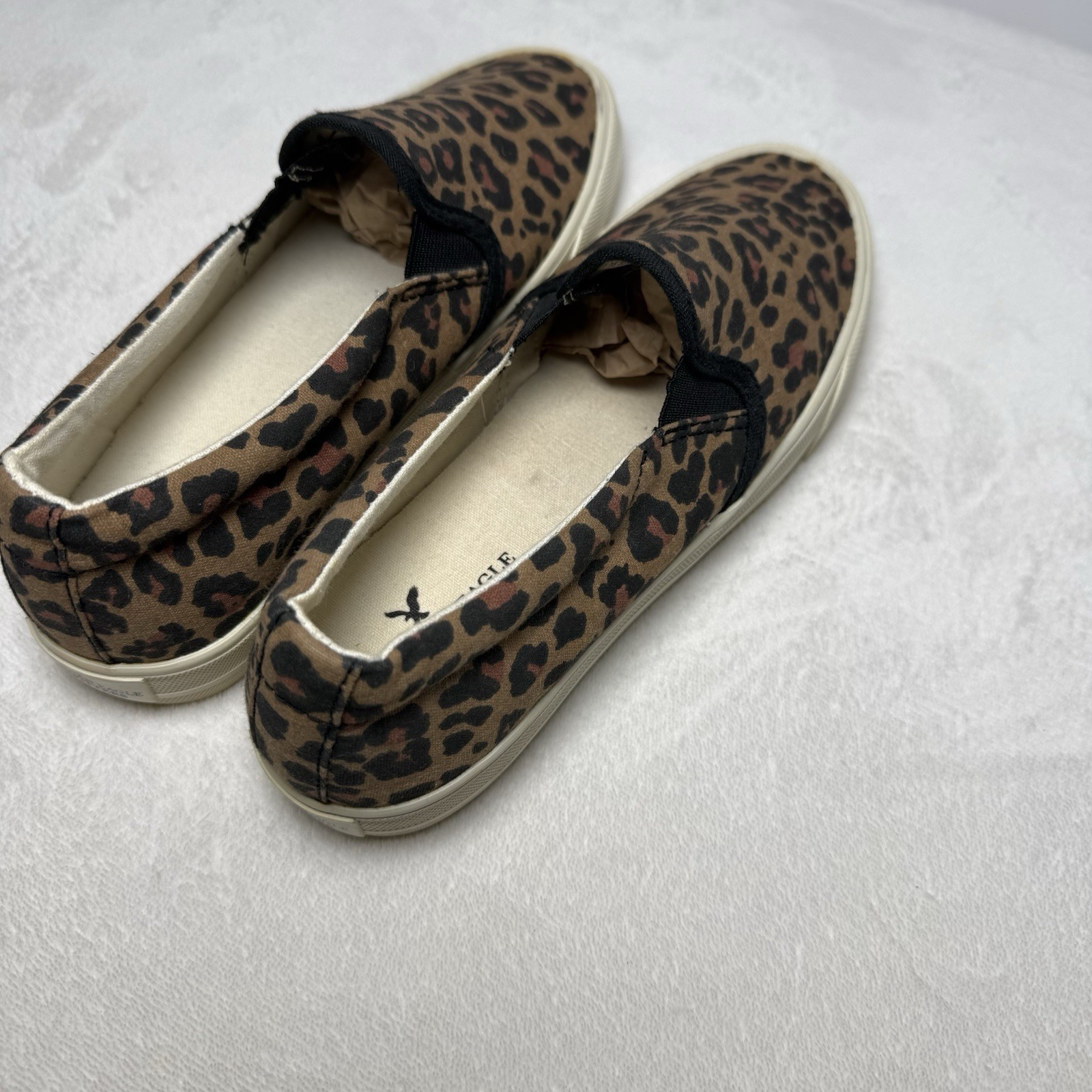 American Eagle Outfitters Womens Leopard Print Slip-On Shoes Sneakers Size 7 New