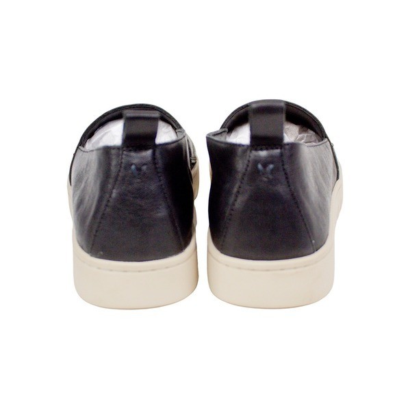 Vionic Uptown A-Line Black Leather Flats Arch Support Comfort Slip-On Shoes