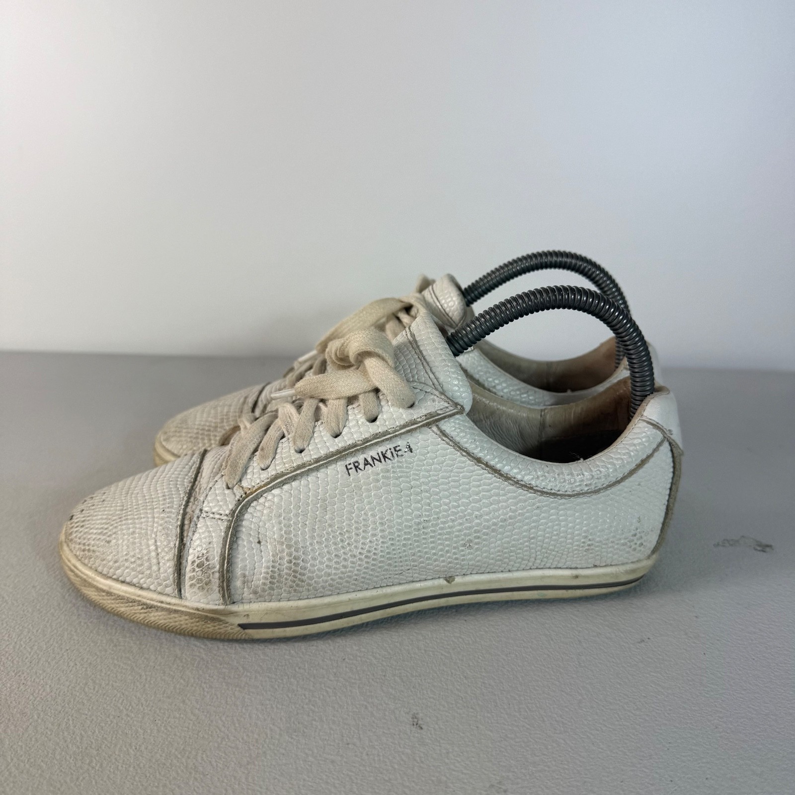 Frankie 4 Lucy II White Sneakers US 6 UK 3.5 EUR 36 Lace Up Shoes