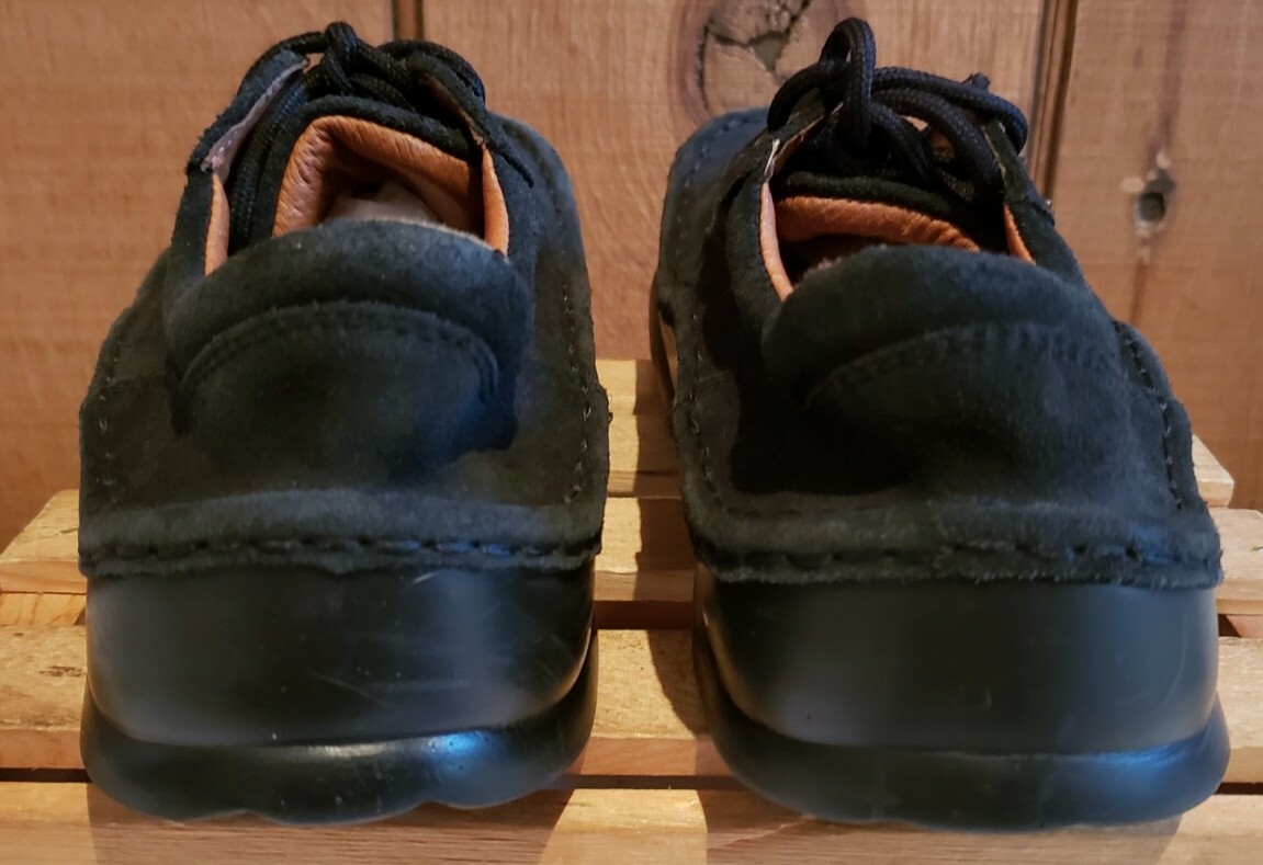 BETULA BIRKENSTOCK FUSSBETT Black Lace Suede Walking Shoe L6 M4 Women Sz 6-6.5