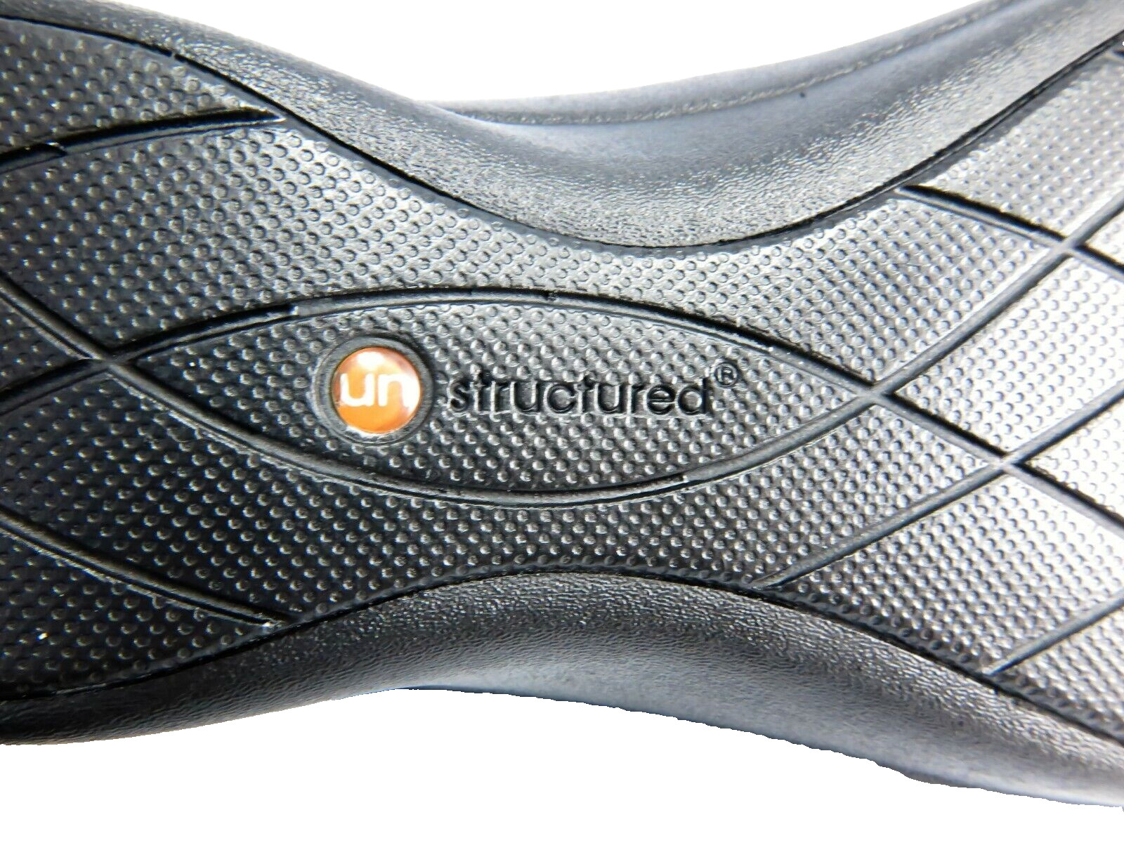 Clarks Unstructured Un.Boost Slip-Resistant Shoes Womens Size 9.5M Black Leather
