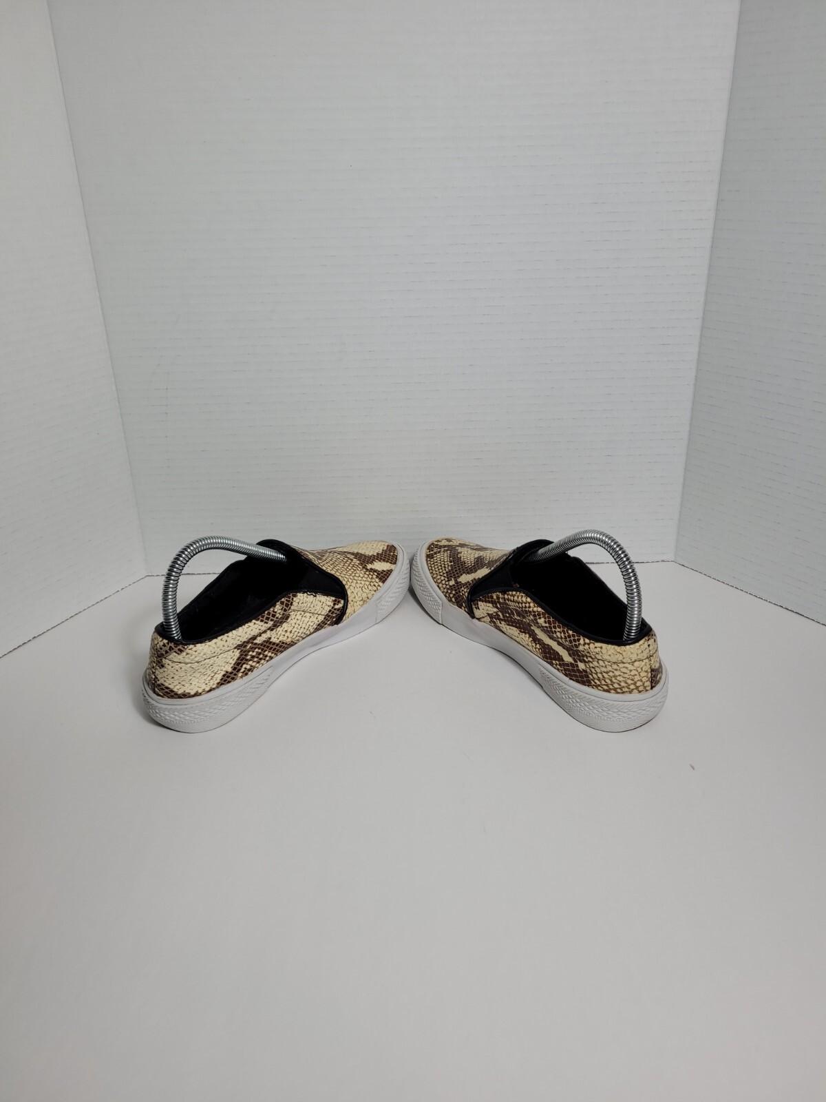 Steve Madden The Blonde Salad Snake Print Slip On Leather Women’s Sneakers Sz 7