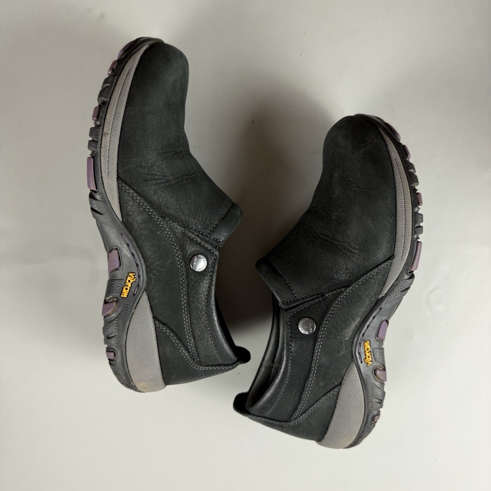 Dansko Patti Waterproof Nubuck Vibram Slip On Clogs Black EU 37 US 6.5
