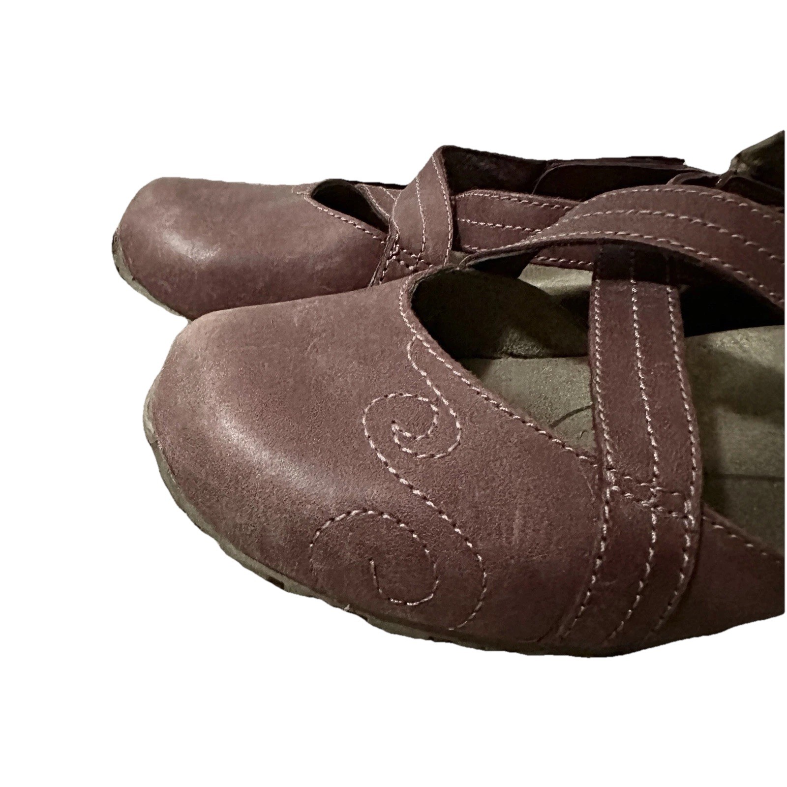 Ahnu Karma Latitude Leather Shoe Burgundy Women’s Size 6 Yoga Gorpcore Boho