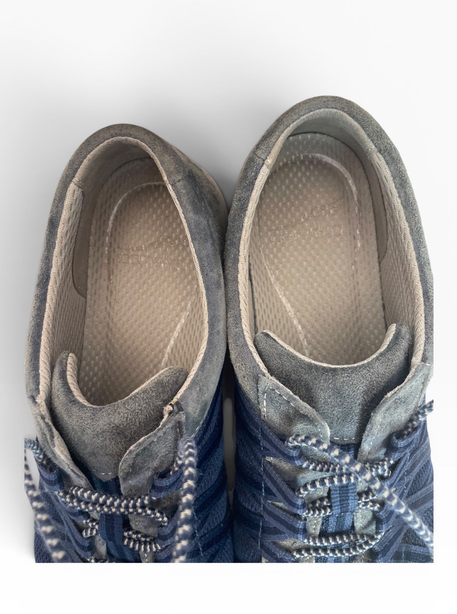 Dansko Honor Walking Shoes Womens EU 40 US 9.5-10 Navy Gray Leather Mesh Comfort