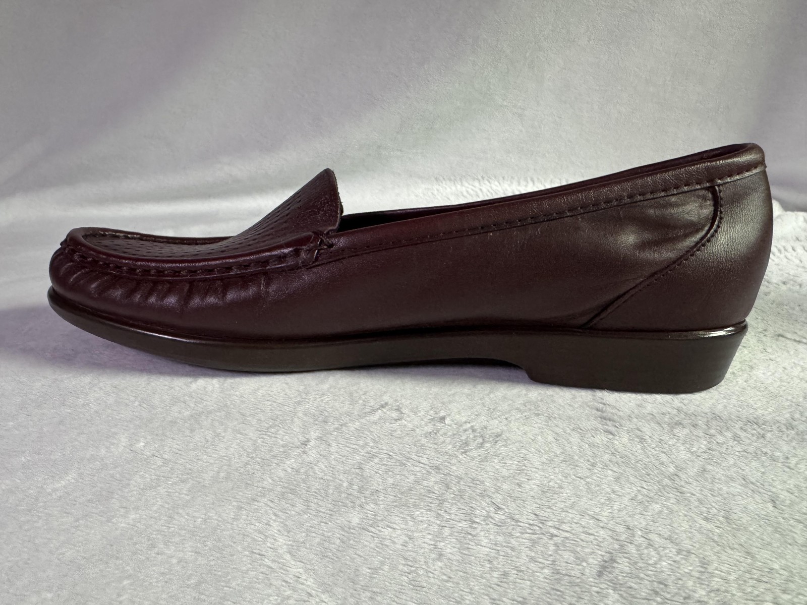 SAS Shoes Womens Size 8.5 Brown Leather Tripad Comfort Loafers Wide Made USA