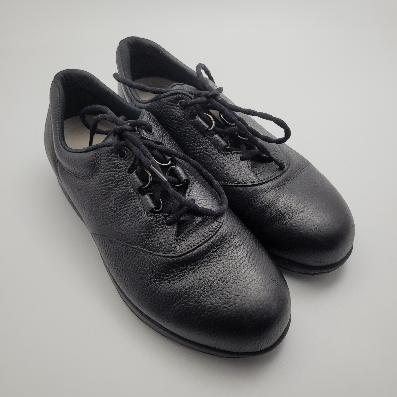 SAS Liberty Slip Resistant Shoes Womens 10.5 WW Black Leather Work Walking