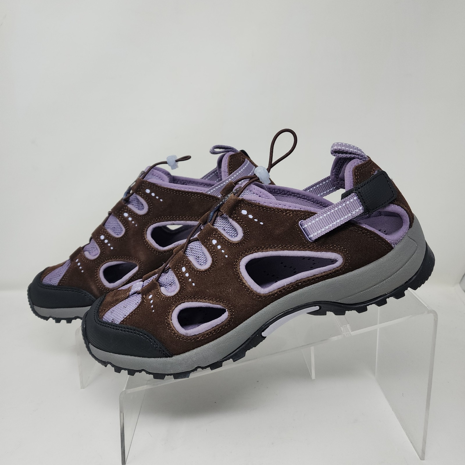 Lands End Beach Trekker Womens 10 Brown Water Shoes Comfort Summer