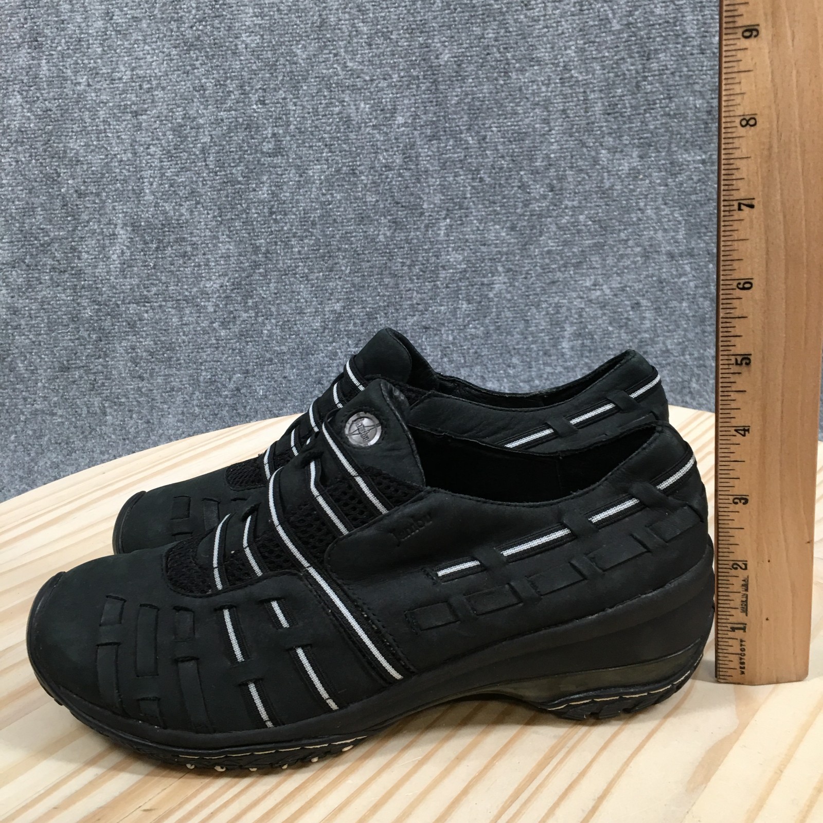JBU By Jambu Shoes Womens 8 M All Terra Design Walking Wedge Slip Ons Black