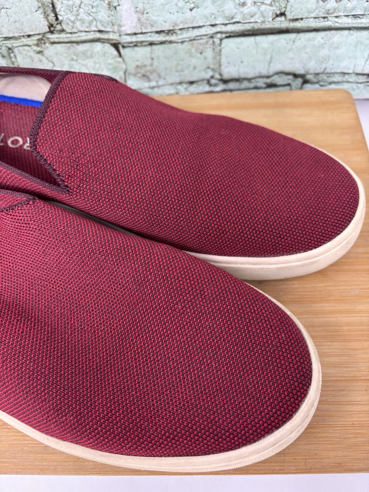 Rothy’s The Original Slip On Sneakers Garnet Red Women’s US Size 11.5 Shoes